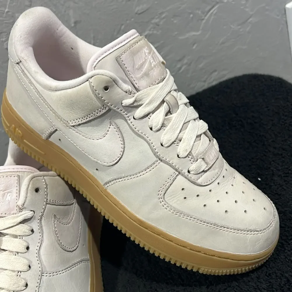 🔥‎ NIKE Air Force 1 Low PRM MF Pearl Pink /Gum Women Sz 7.5 - EXCELLENT